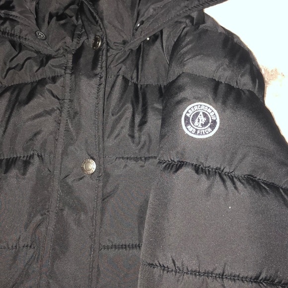 Abercrombie & Fitch Womens Black Down Jacket - Picture 5 of 5